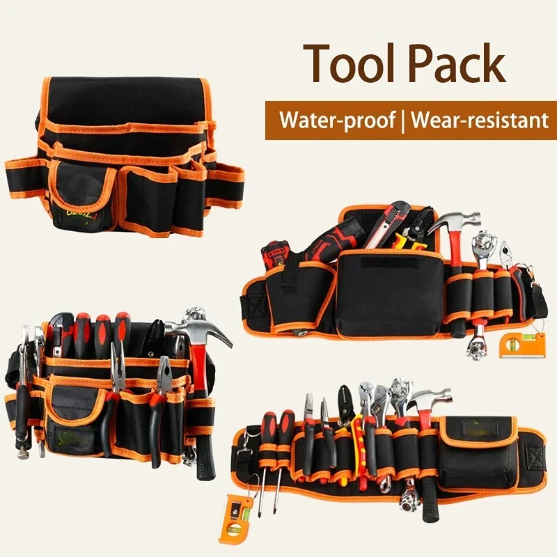 Multi-functional Waist Pouch Belt Storage Holder Organizer Garden Tool Kits Waist Packs Oxford Cloth Electrician Tools Bag