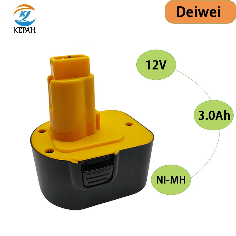 

12V 3000mAh Tool battery for Dewalt DE9074 DC9071 DE9037 DE9071 DE9075 DW9071 DW9072 DW9074 DC727 DC756 DC980 DC981 DW0