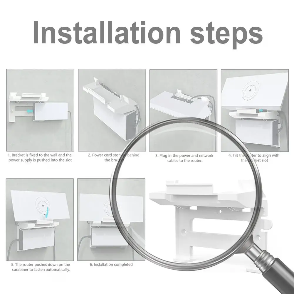 

Крепление для маршрутизатора Starlink Gen 3 Кронштейны питания 2 в 1, настенное крепление для стандартного маршрутизатора и блока питания Starlink