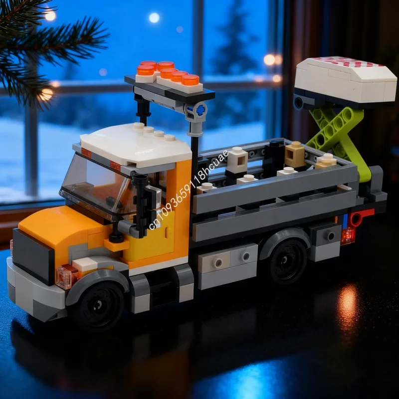 

361pcs MOC Attenuator Truck City Constructioned Model Building blocks Christmas gift Construction DIY Brick Kids toys Birthday