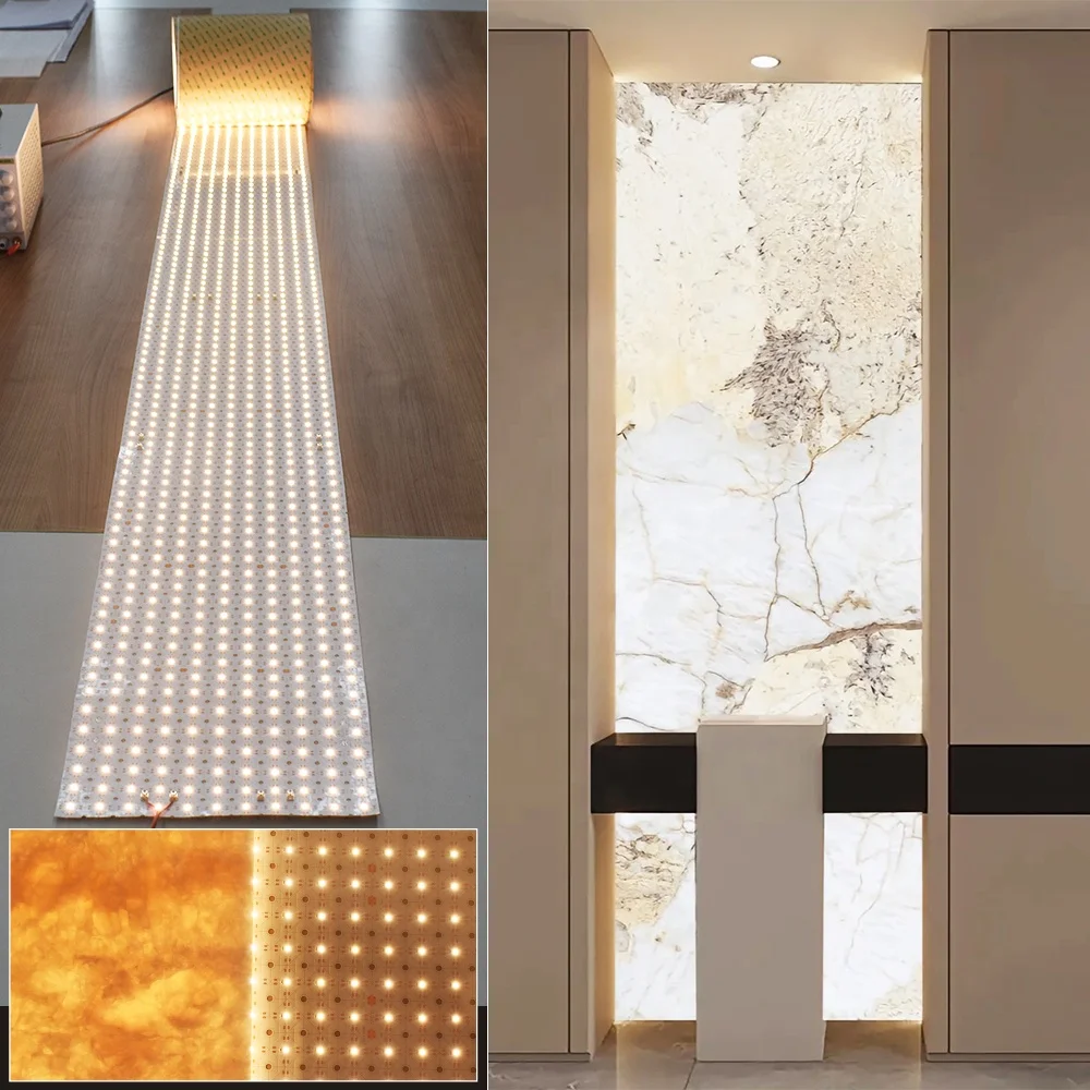 Smart LED Sheet Panel Light for Marble Smart LED Backlight for Room Decorative Landscape LED Sheet for Soft Room