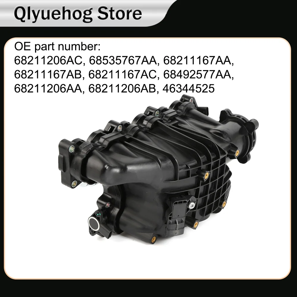 Intake Manifold Compatible for GrandCherokee 3.0L V6 2013-2020 Replaces 68535767AA 68211206AA