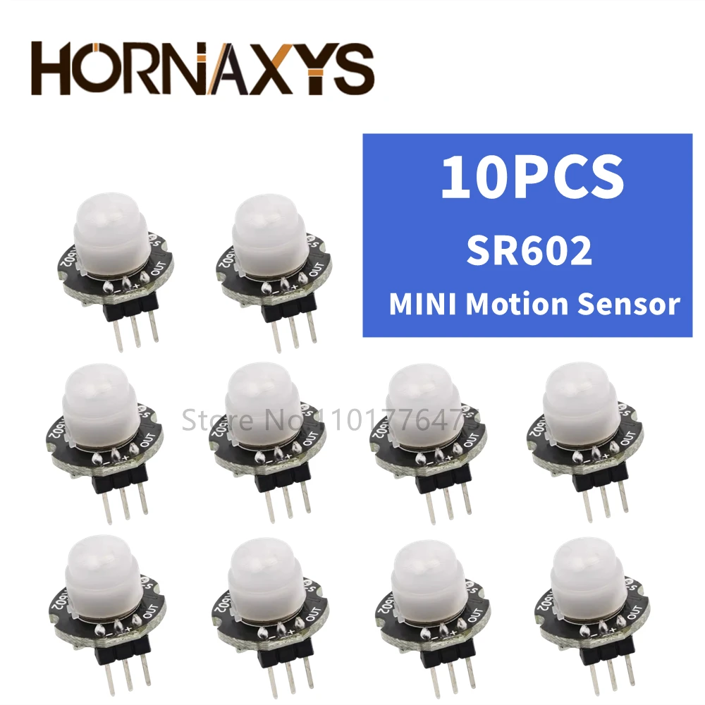 5/10pcs/MINI Motion Sensor Detector Module SR602 Pyroelectric Infrared PIR kit sensory switch Bracket for arduino Diy With lens