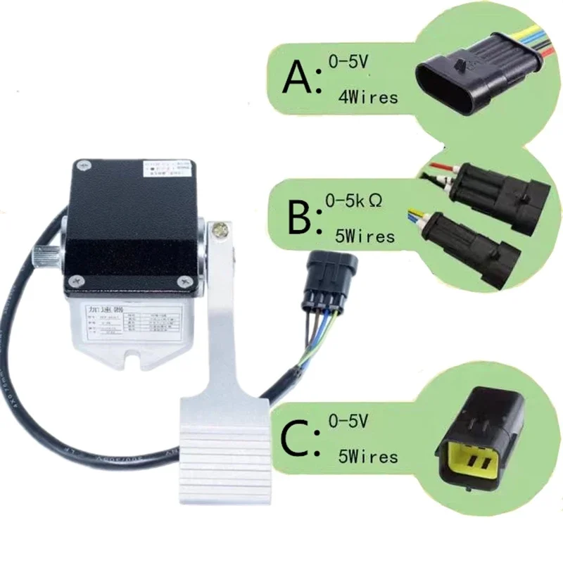 LVTONG Electric Golf Cart Electronic Accelerator Sensor Accelerator Assembly with foot control pedal models 0-5v and 0-5kΩ