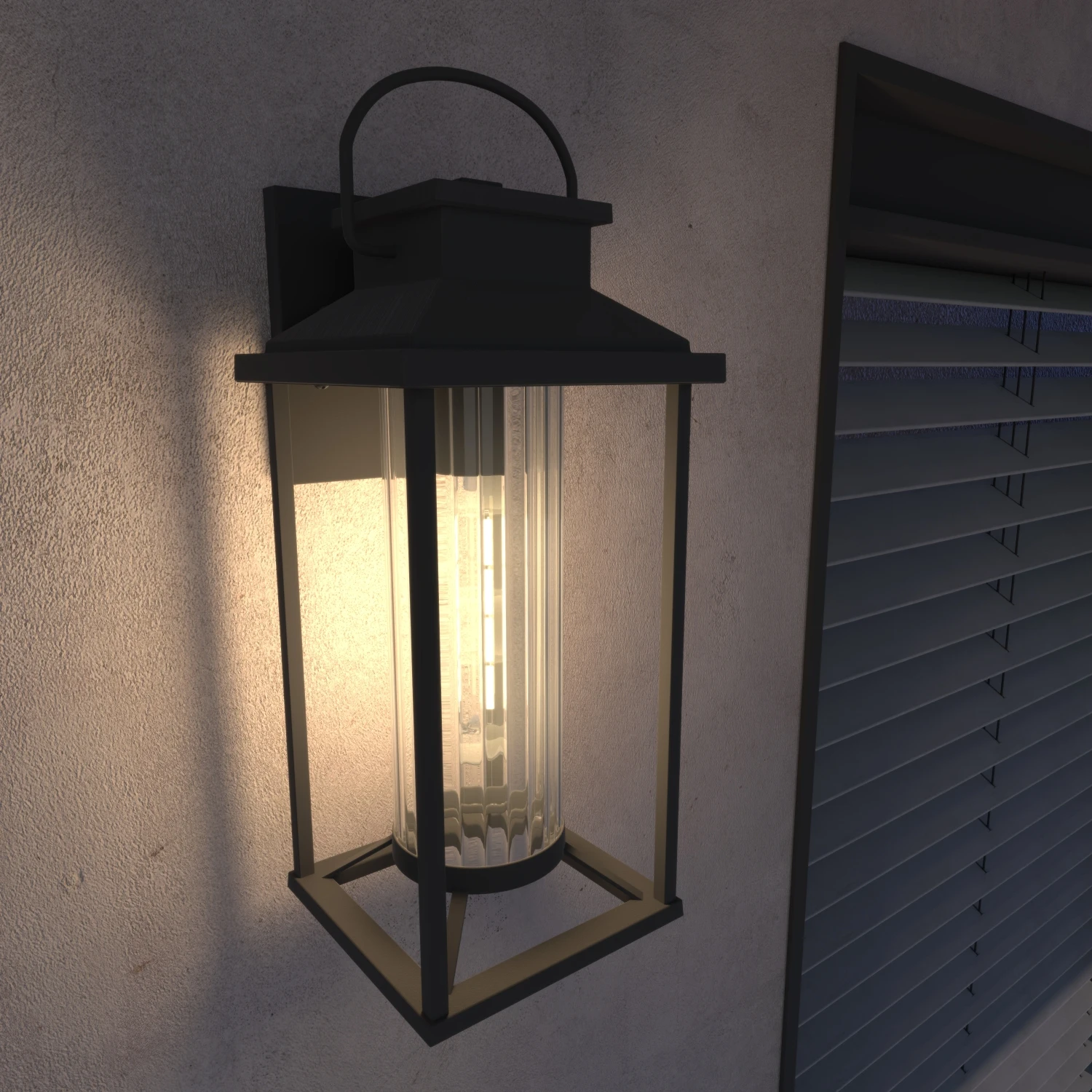 Modern Outdoor Wall Sconce Lanterns, Textured Black Waterproof Porch Lights, Anti-Rust Exterior Lighting Fixtures for House and