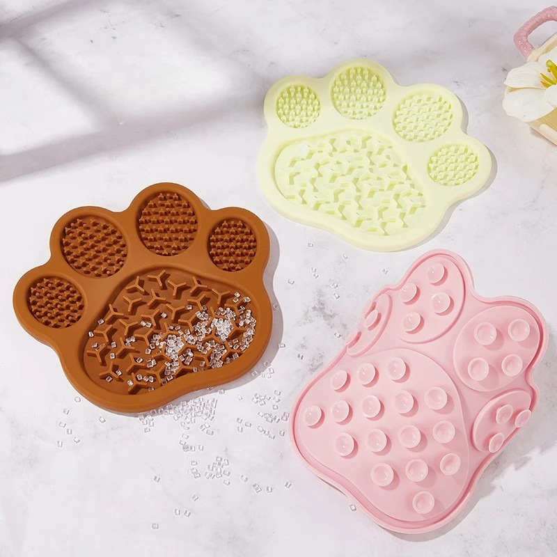 

Нескользящая присоска для лизания домашних животных, силиконовая подушка для медленного питания, пластина для лизания собак, портативная домашняя подушка для еды для домашних животных, силиконовые товары для собак, товары для домашних животных