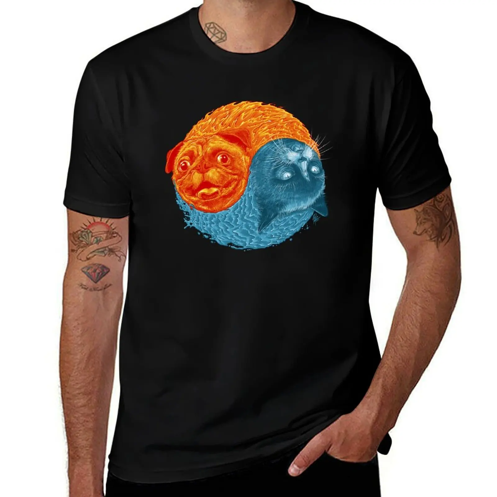 ODDLY BALANCED (DOG) T-Shirt Minimalist Graphic Tee Shirt T-Shirt