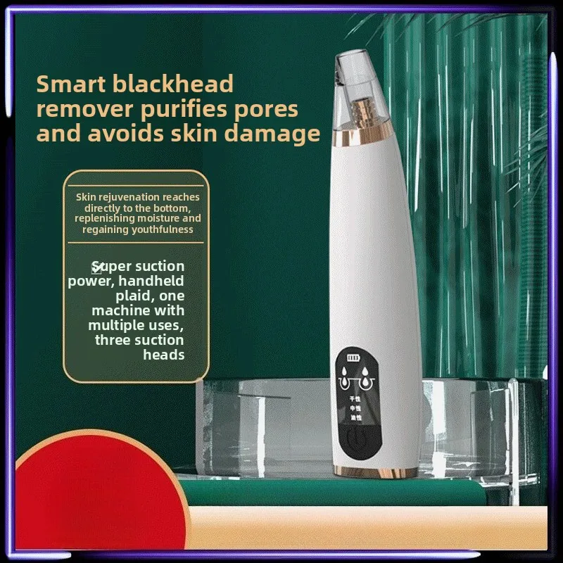 5 قوة شفط مزيل الرؤوس السوداء المسام فراغ ، النساء مزيل الرؤوس السوداء المسام فراغ ، مجموعة أدوات تنظيف مسام الوجه لأداة استخراج الكبار