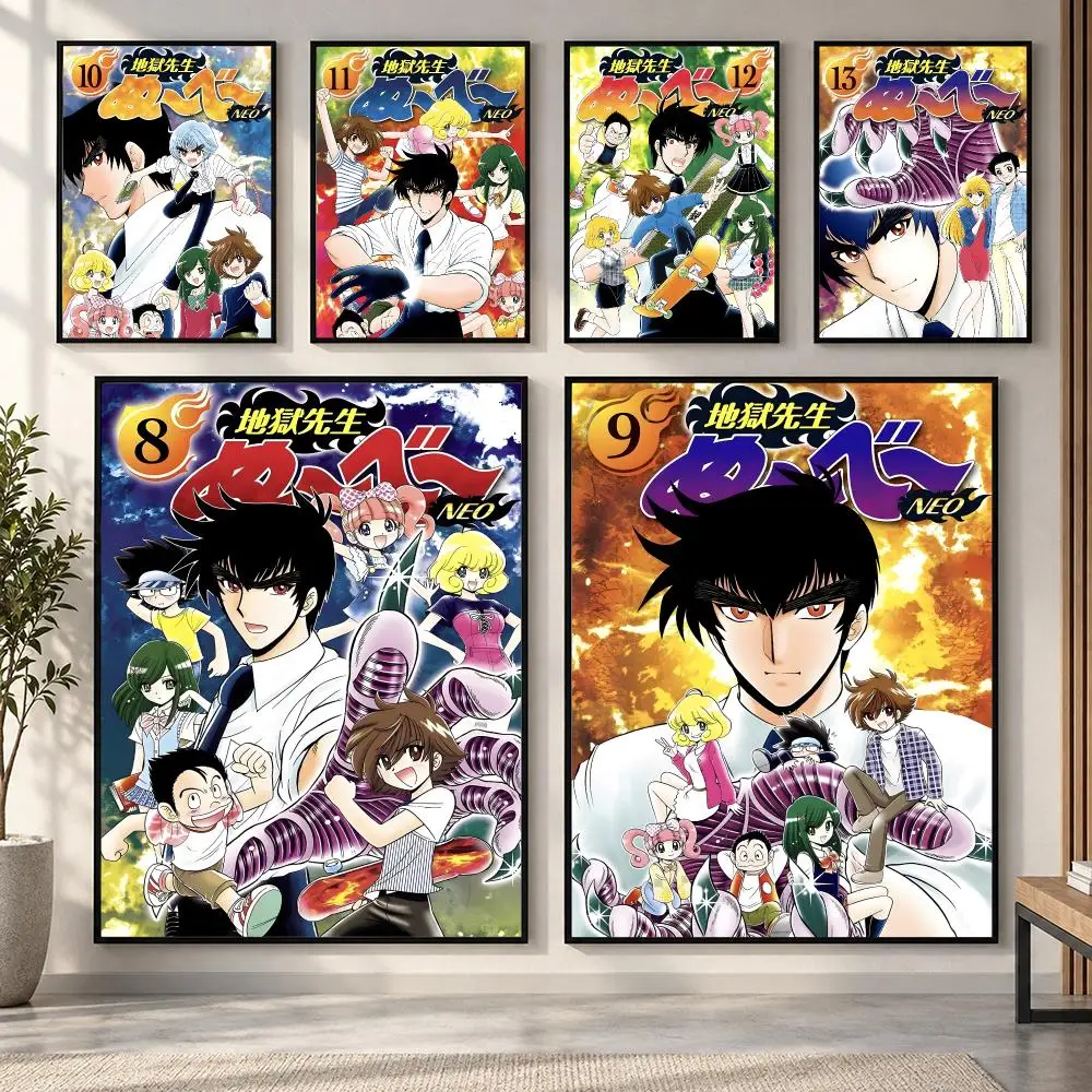 Anime Hell Teacher Jigoku Sensei Nube Poster HD art sticky wall waterproof home living room bedroom bar aesthetic decoration