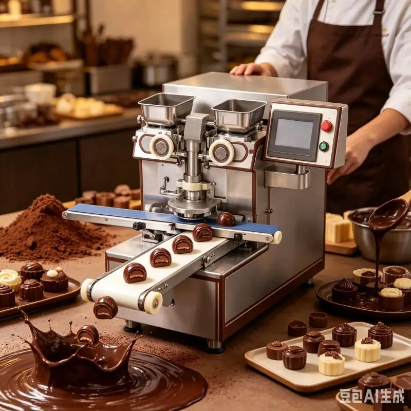 Stainless Steel Encrusting Machine for Stuffed Dumplings, Sweet Rice Balls Chocolate Buns Compact Customized