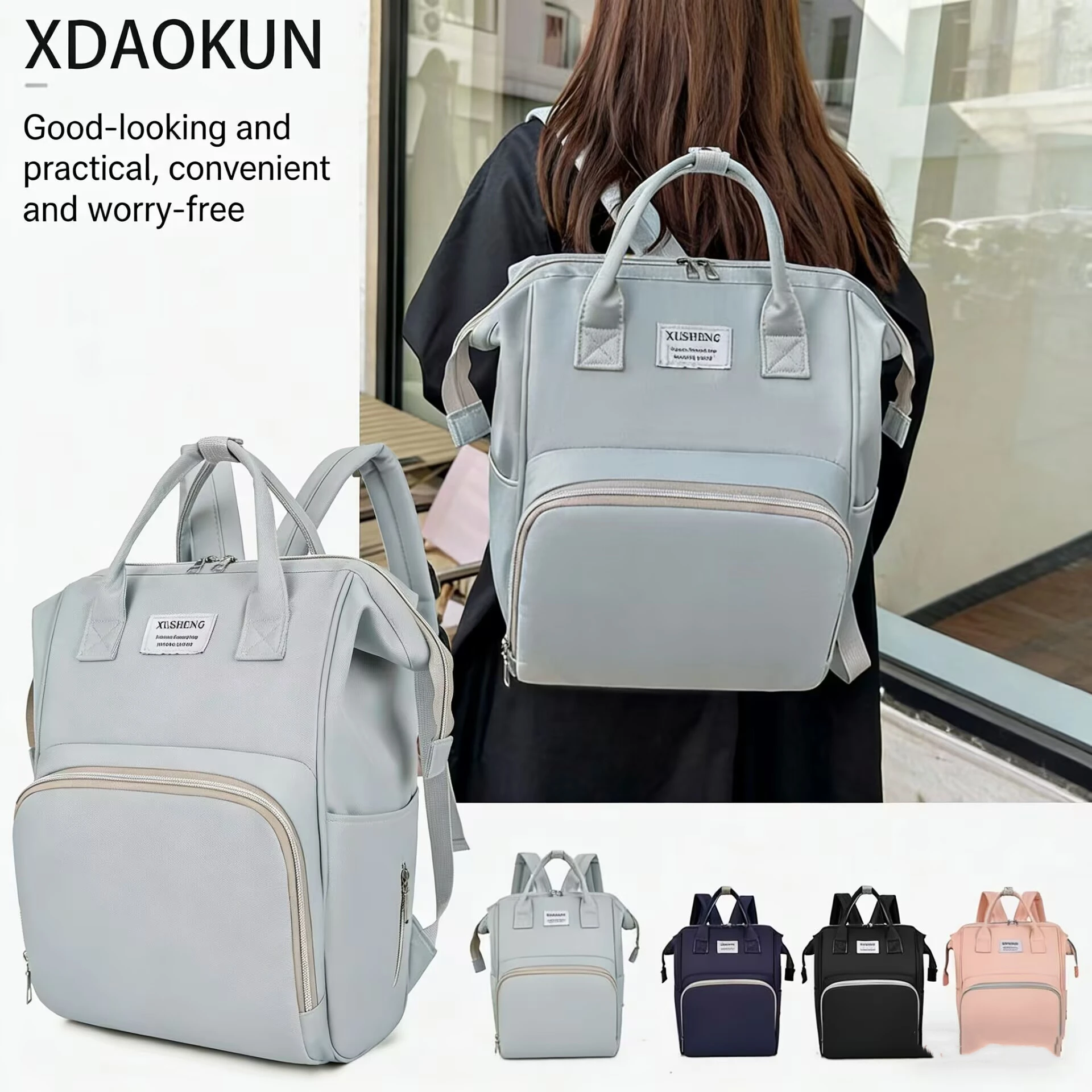 Mommy Bag Backpack Lightweight Portable Folding Large-capacity Travel Maternity Bags Baby Backpack Female Mommy Outting Bag