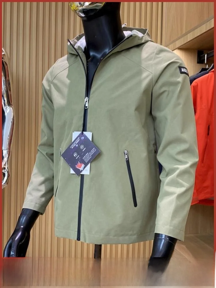 

Уличное ветрозащитное пальто с капюшоном для мужчин и женщин, весенний сезон, подставка из полиэфирного волокна, молодежная трендовая верхняя одежда