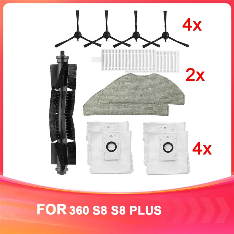 ABUL-For 360 جهاز آلي لتنظيف الأتربة الملحقات S8 S8 PLUS فرشاة رئيسية فرشاة جانبية تصفية ممسحة
