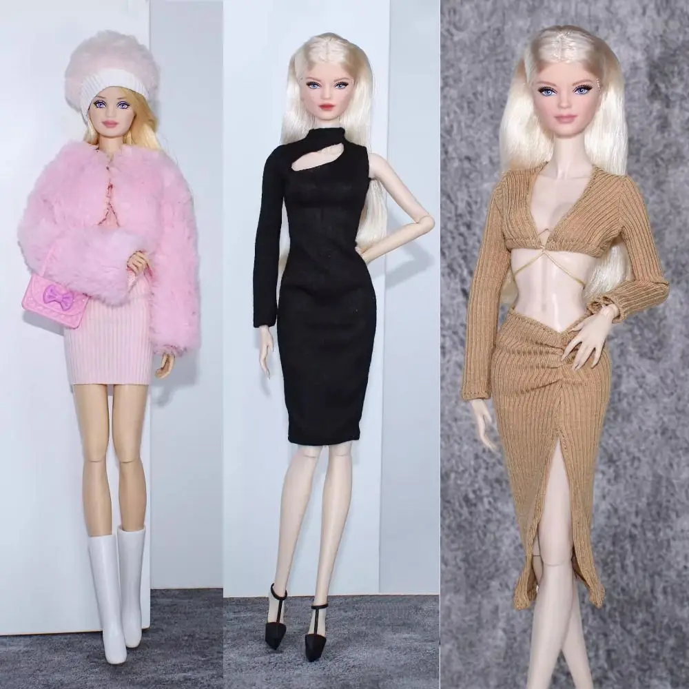 New Fashion Doll Party Clothes Casual Wears Elegant Plush Coat 10 Styles Princess Windcoat Skirt 11.5