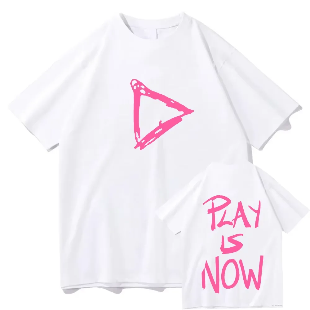 2026 New Streetwear Fashion Loose Short Sleeve Tops Ed Sheeran Play Is Now Graphic Men Women Casual Tshirts