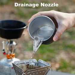 Outdoor Camping Bowl Spout Hand Drip Coffee Guide Nozzle Food Grade Extended Mouth Drain Spout Diversion Nozzle Camping Tool