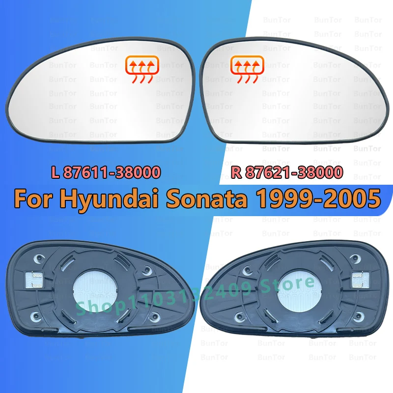 Dla Hyundai Sonata 1999 2000 2001 2002 2003 2004 2005 Szkło lusterka wstecznego/87611/21-38000/ Lusterko samochodowe Wymień akcesoria