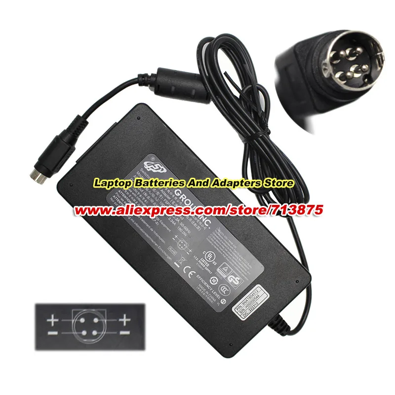 Genuine FSP180-AWAN2 AC Adapter 54V 3.34A 180W Power Supply Round With 4 Pins Power Adapter Charger