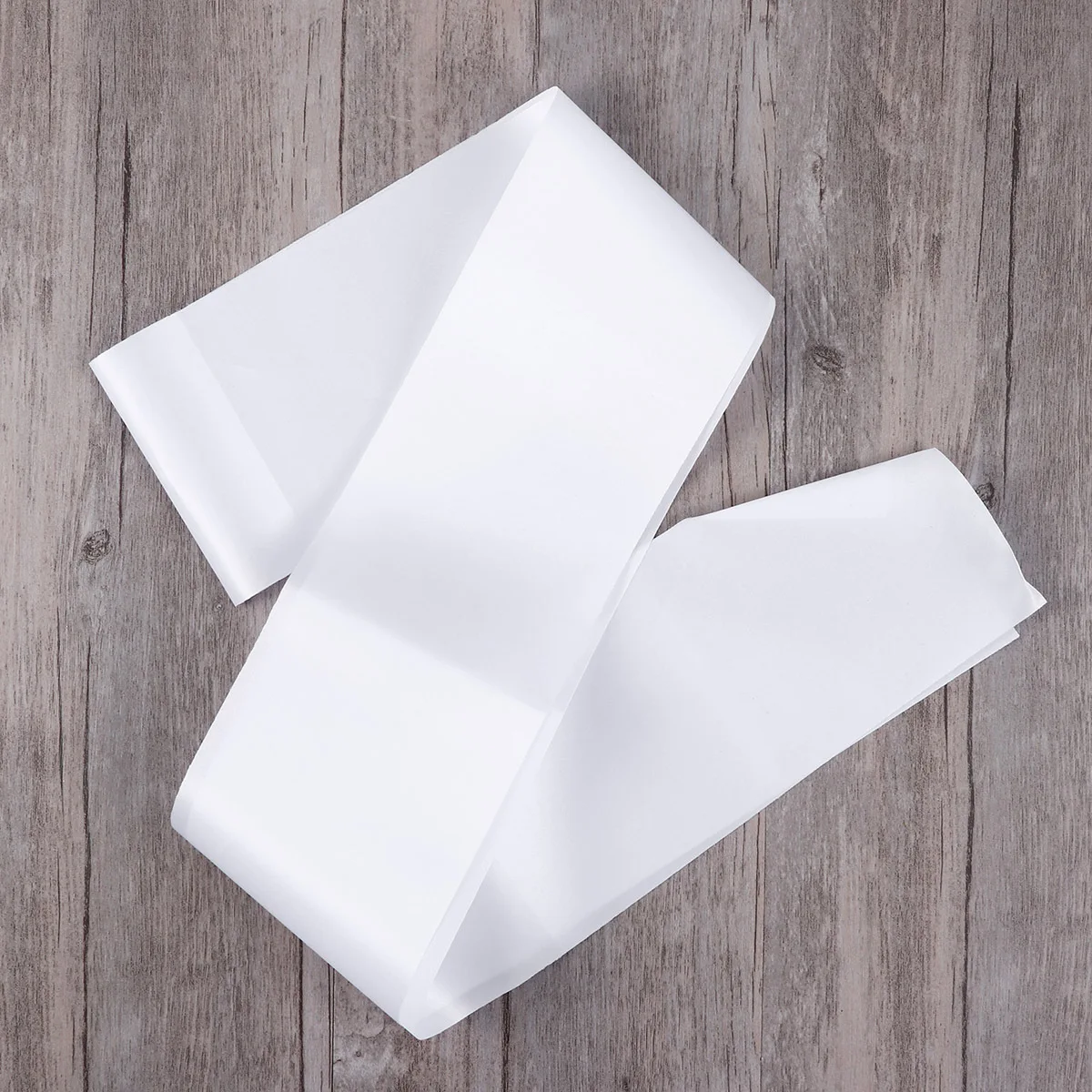 

White 79X9.5Cm Satin Ceremonial Sash Diy Plain Shoulder Strap Customizable Birthday Bachelorette Shower Hen Party