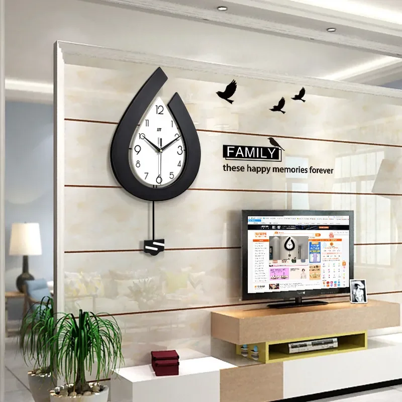 Nordic Wall Clock for Living Room Creative Fashion Modern Simple Home Decoration Clock Popular on Amazon