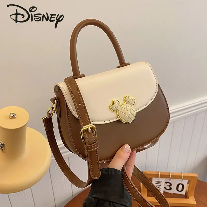 Disney Mickey 2024 New Women's Crossbody Bag Fashionable High Quality Women's Handbag Luxury and Versatile Girl Storage Bag