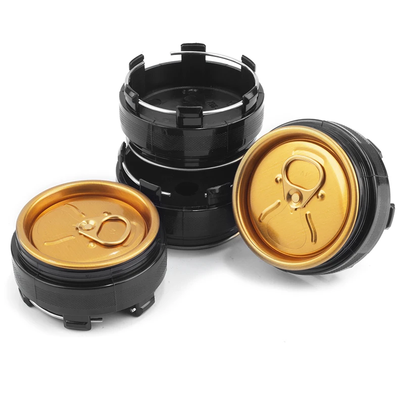 4pcs  66mm/2.6in 62mm/2.44in Center Cap Cover Wheel Hub  for TE37 Time Attack Enkei RPF1 XXR 530/557 ZE40 Vehicles Black/ Gold