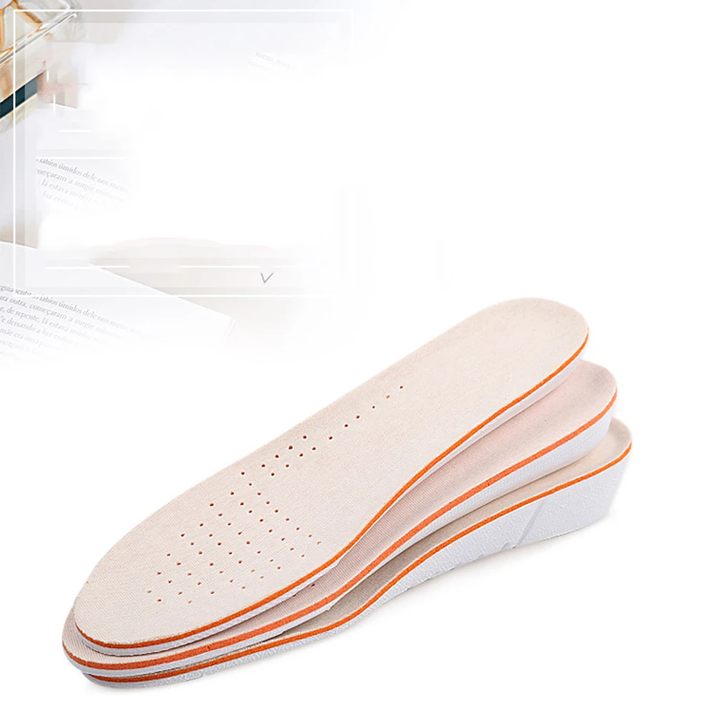 

2.5Cm Heighten Sports Insoles Breathable Sweat Absorption Shoe Pads For Running Basketball Hiking Foot Support Tool