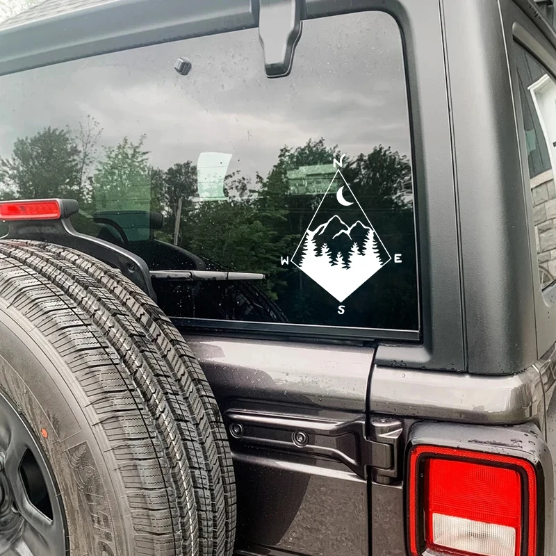 Nature's Compass شارات الفينيل استكشاف مغامرة التخييم سيارة ملصق الكمبيوتر المحمول زجاجة ماء الفن ملصق الديكور
