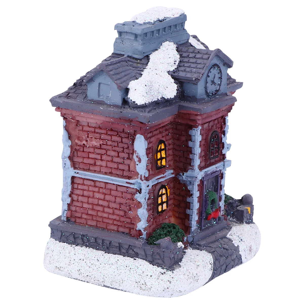 

Christmas Glowing House Ornament Premium Resin Craft Assorted Colors Sweet Design for Holiday Decoration Aesthetic Photo Prop