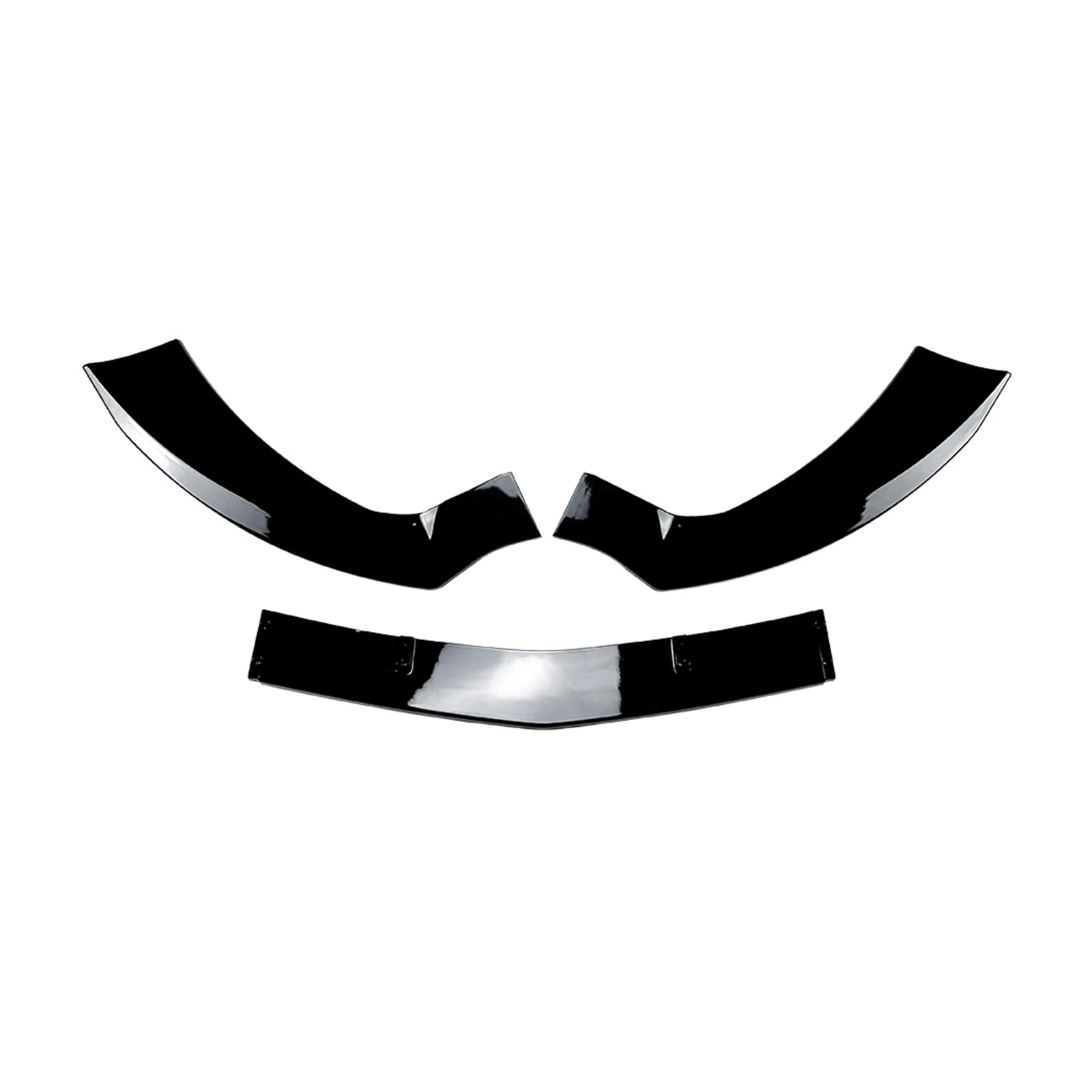 For Mercedes Benz CLA Class C117 2013-2015 Standard Models Front Bumper Spoiler Lip Carbon Fiber Look/Gloss Black Splitter Blade