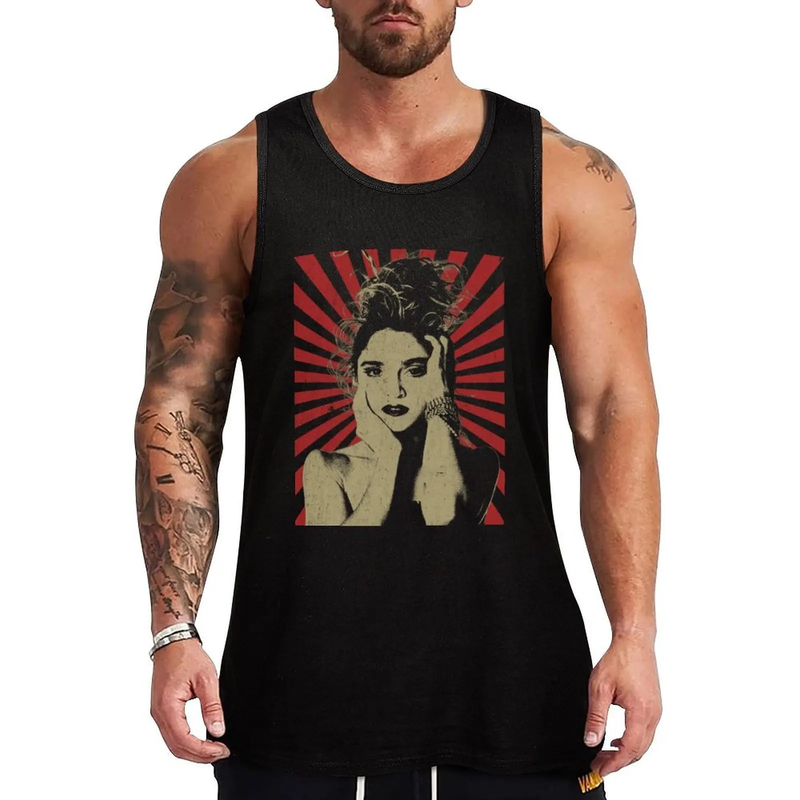 Camiseta sin mangas Essential de Madona Rovel para entrenamiento en el gimnasio, con tecnología de absorción de humedad.