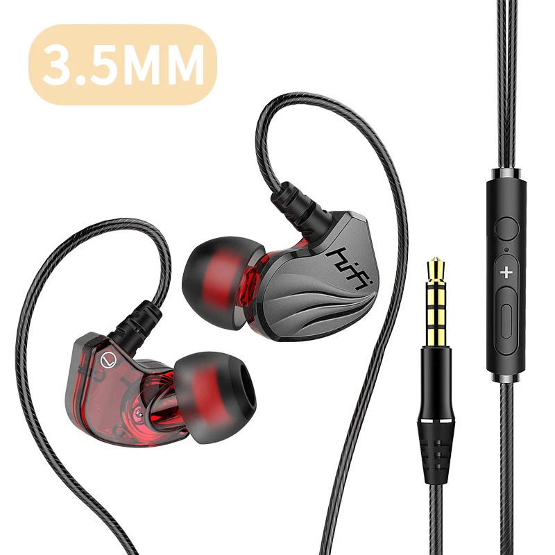 3.5mm/Type-C Heavy Bass In-Ear Headphones with Mic image