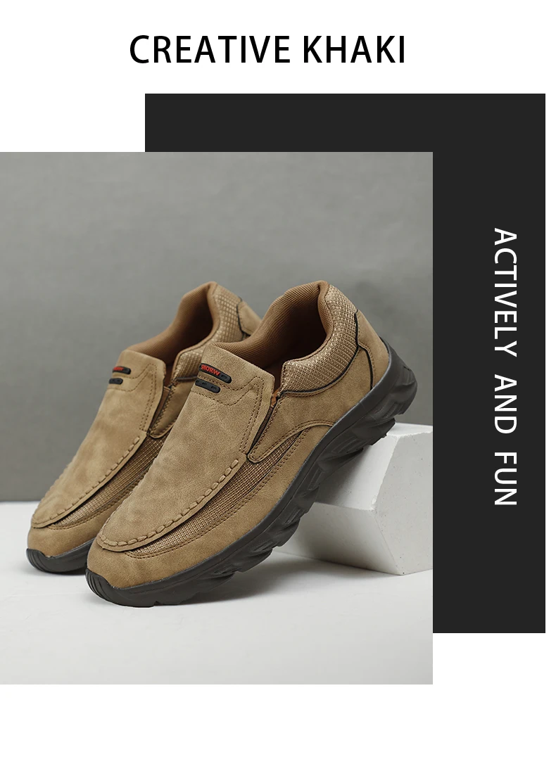 Männer Turnschuhe Licht Faulenzer Slip auf Casual Schuhe für Männer Bequeme Luxus Marke Männlichen Business Schuh Fahren Schuhe – Detail 5