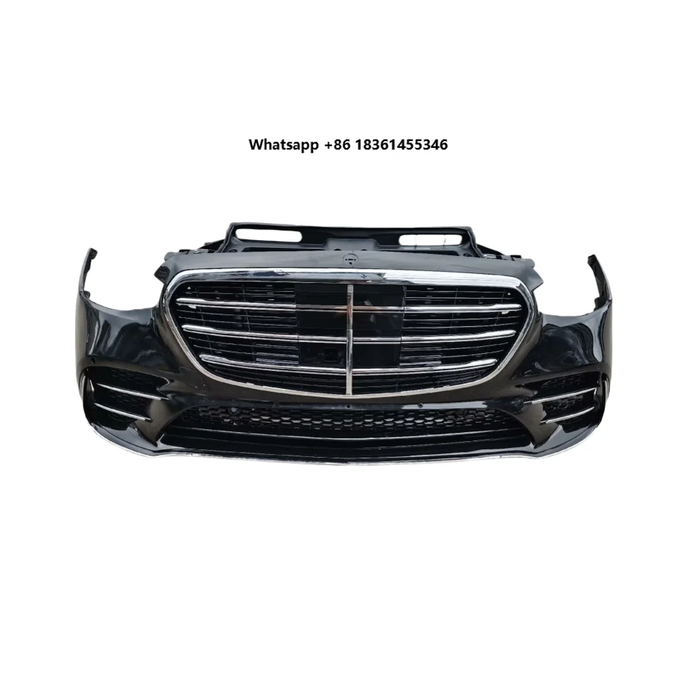 

For S-level W223 Front Bumper Assembly with Radiator and Headlights Bolt-On Auto Accessories High Quality