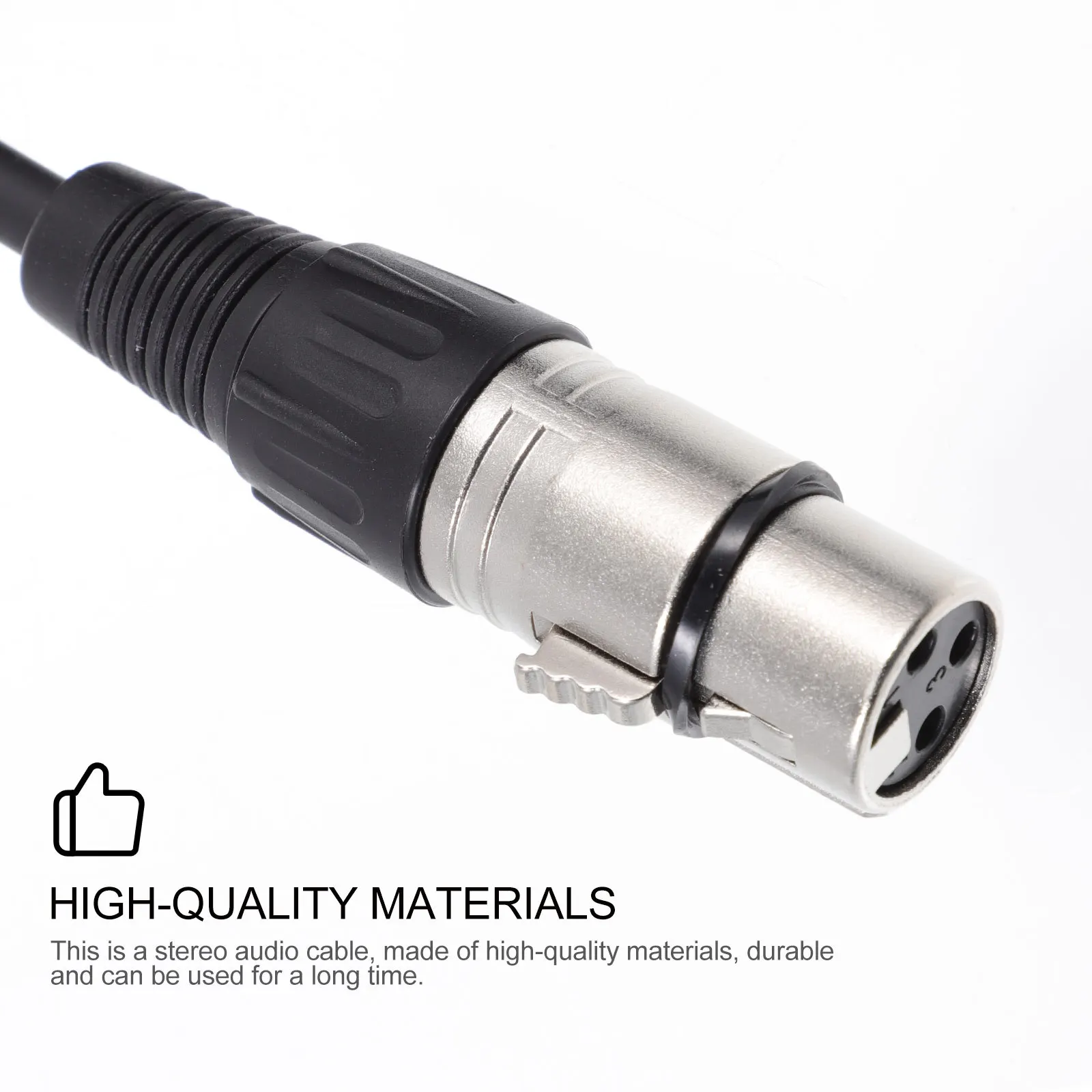 

Microphone Audio Cable Noise Shielded Zinc Alloy Male To Female Connector For Electric Guitar Digital Audio Signal Transmission
