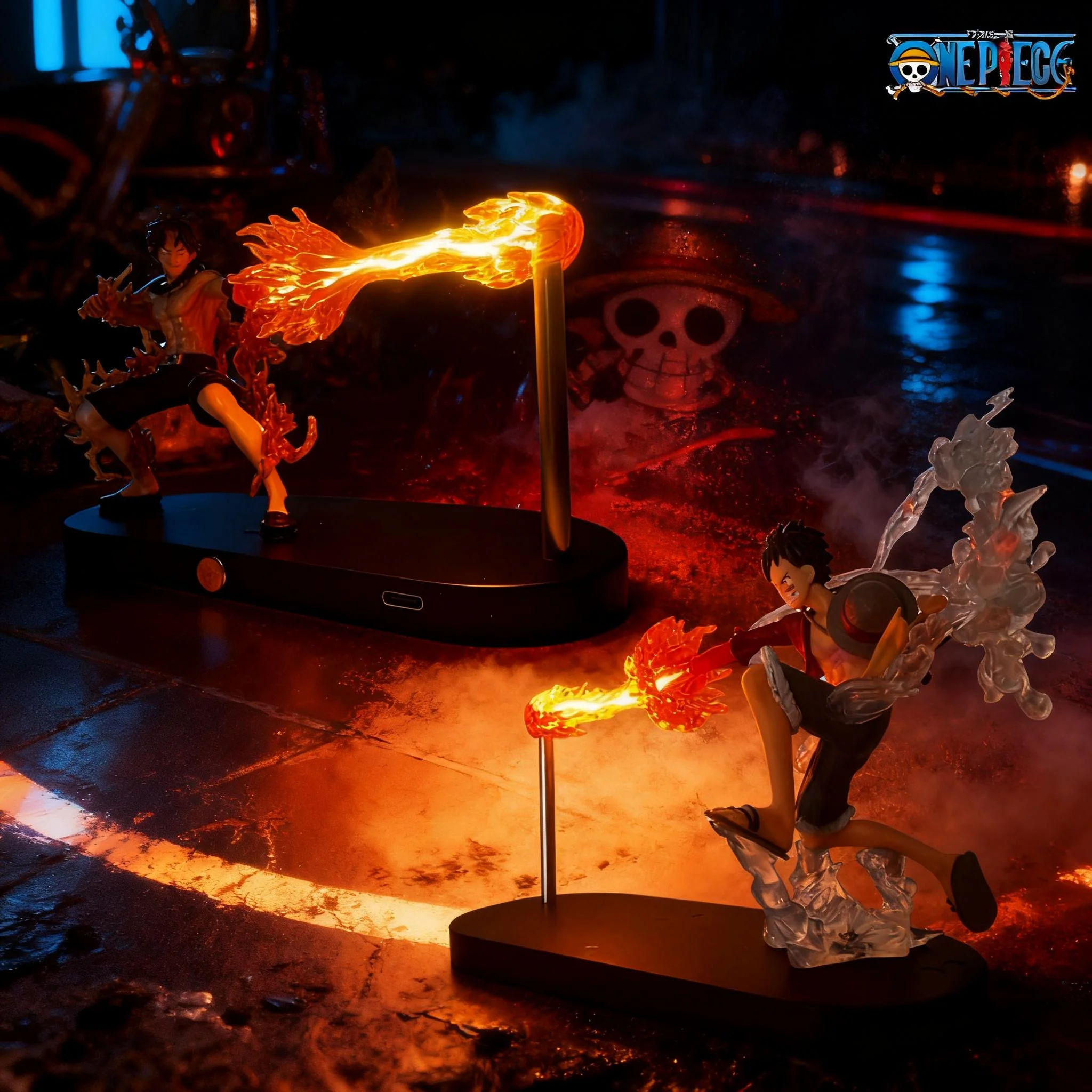 

Цельная аниме-фигурка Луффи Эйс, светодиодный ночник, фигурки, украшение для спальни, прикроватная лампа, цельная модель фанатов аниме, игрушка в подарок