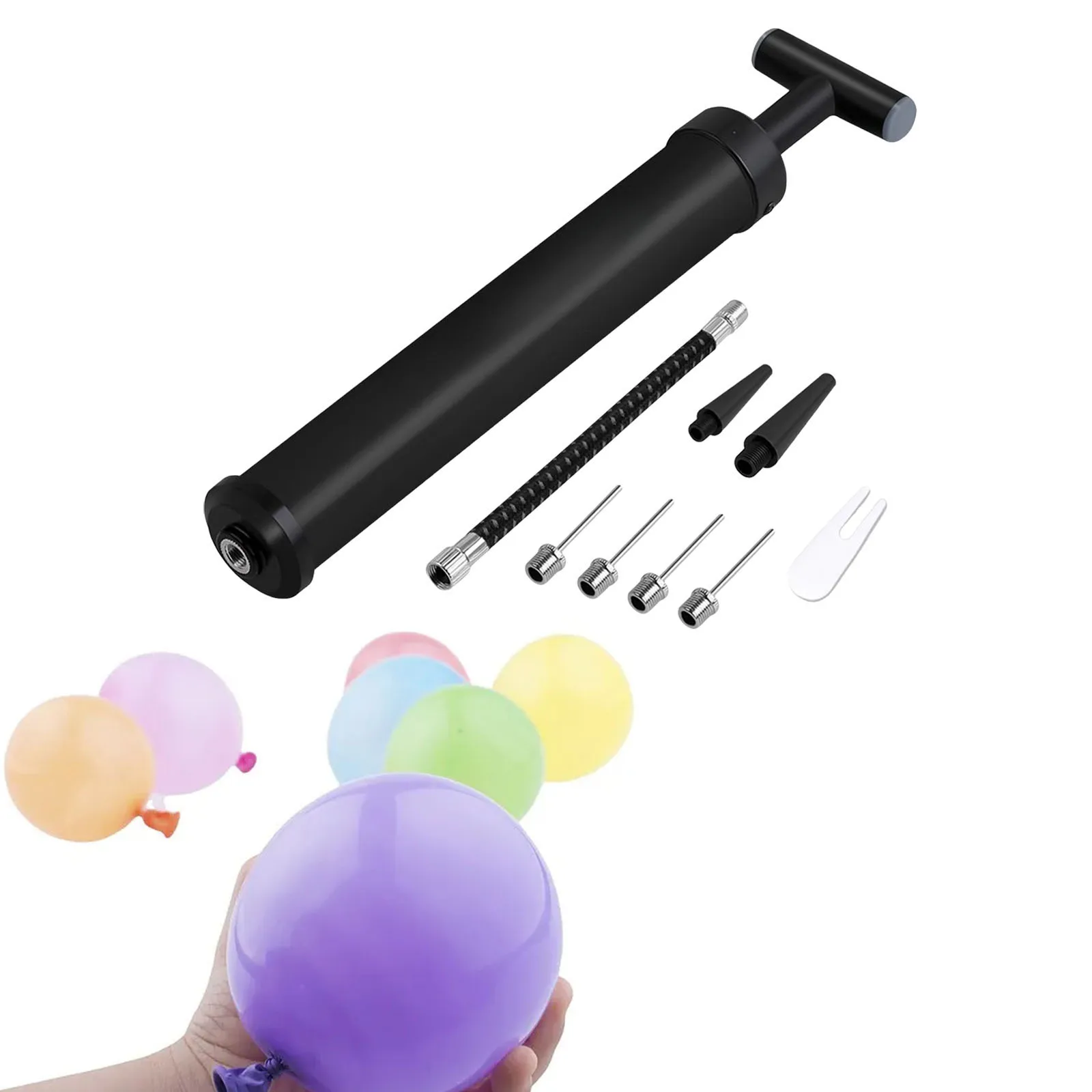 Inflatable Suit 11 Inch Kit Basketball Portable Air With 4 Needles 2 Nozzle & Extension Hose For Inflatable Baby Play Pool