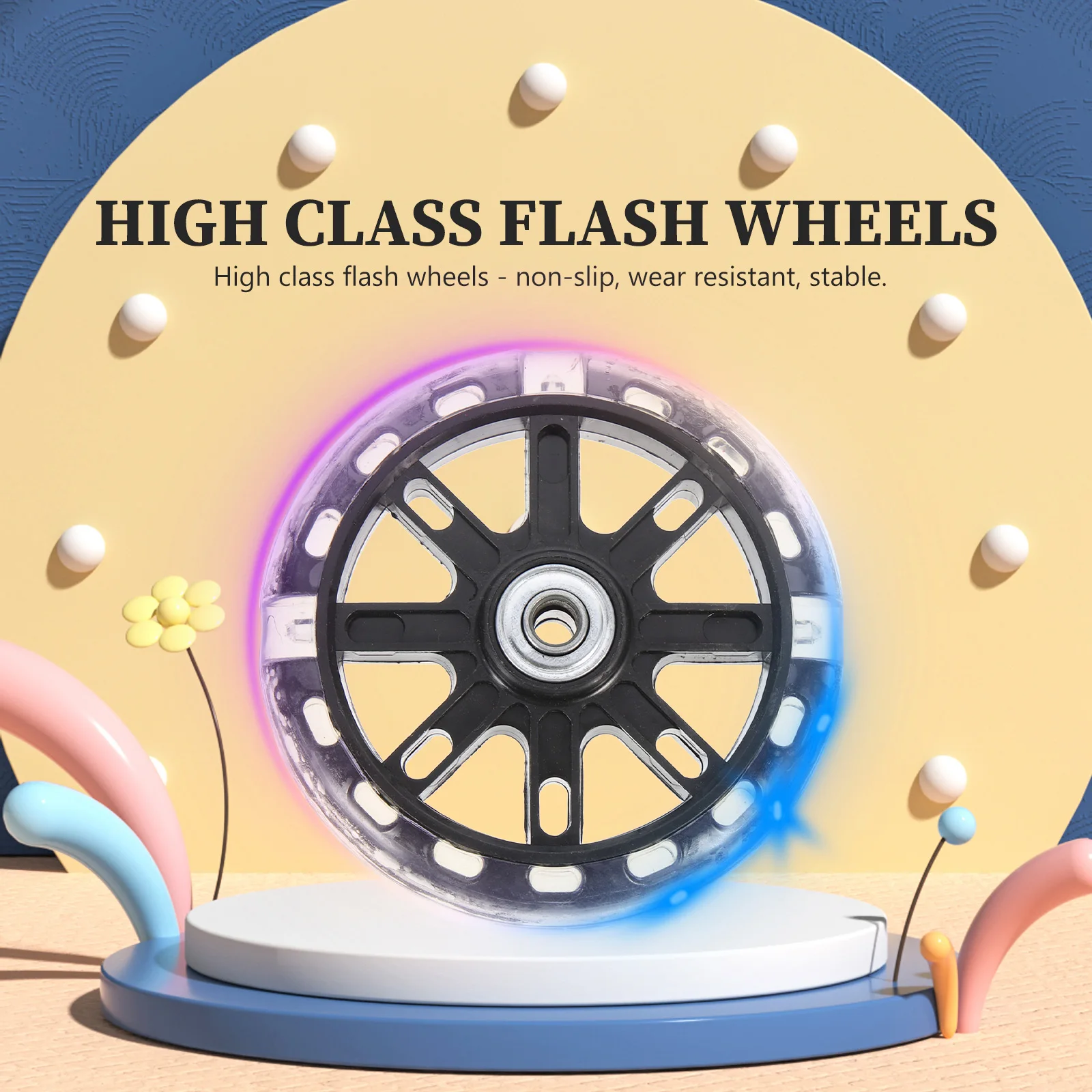 

Glowing Stabilizer Wheels For Kids Bike 12-20 Inch Thickened Mute Auxiliary Balance Wheel Easy Install Replacement Bike Training