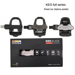 French Look Keo Classic 3 2 Max Blade Carbon Fiber Road Bike Clipless Pedals with Lock Piece