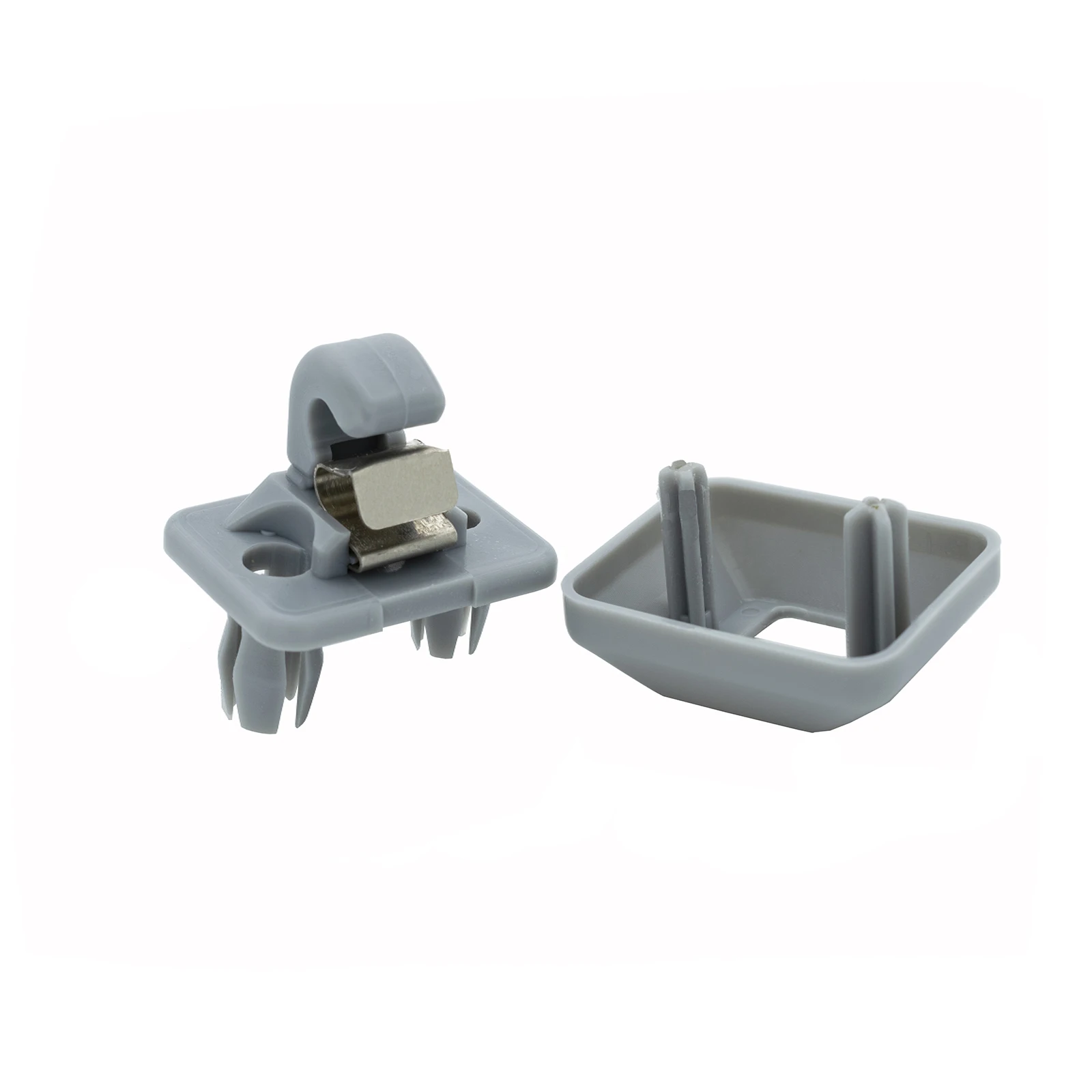 2Pcs Car Sun Visor Clip Bracket Interior Sun Visor Hook for Audi A1 A3 A4 A5 A7 Q3 Q5 B6 B7 B8 S4 S5 Gray 8E0857562A 8U0857562