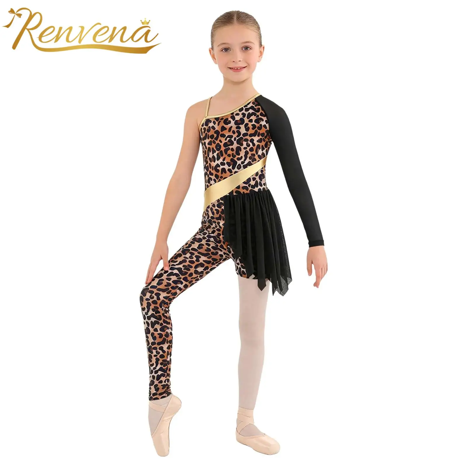Girls Cave Costume Kids Primitive Native Tribal Cavegirl Outfit Leopard Dance Jumpsuit Historical Tribe Caveman Fancy Costumes