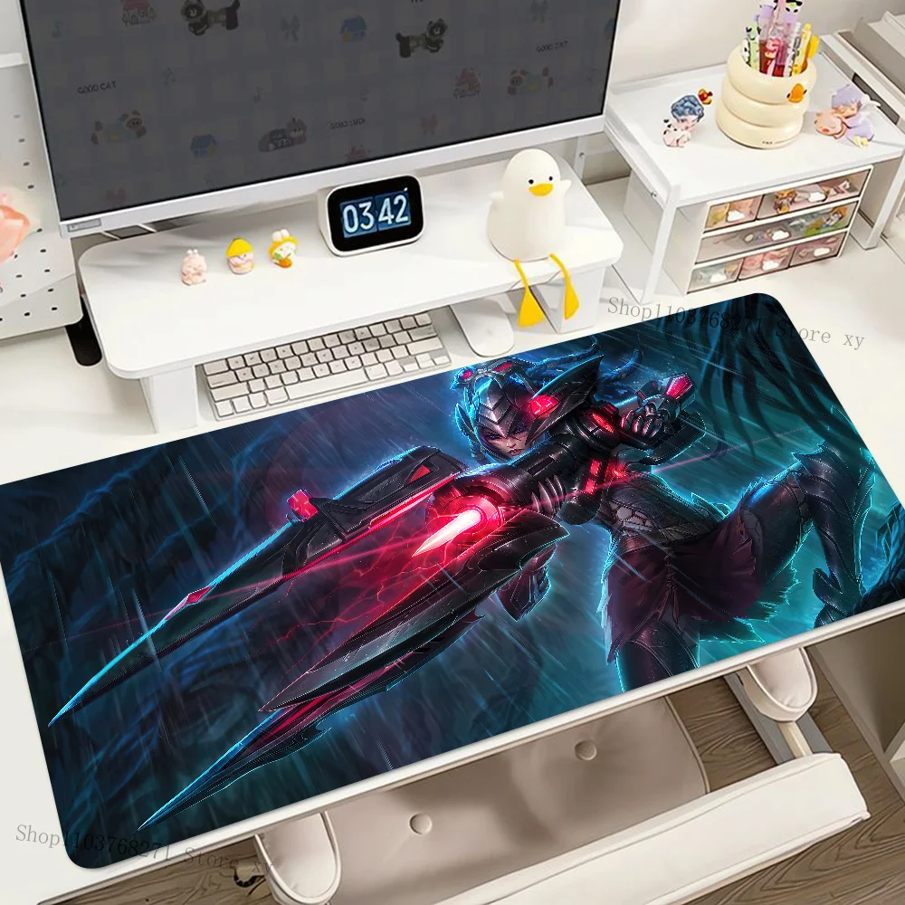 Game League Of Legends Caitlyn Mousepad Desk Pad Gaming Accessories Prime Gaming XXL Keyboard Pad Stitched Pad