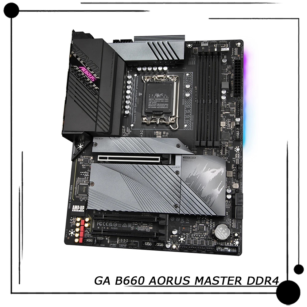 For Gigabyte B660 LGA 1700 DDR4 128GB PCI-E 4.0 ATX Desktop Motherboard GA B660 AORUS MASTER DDR4