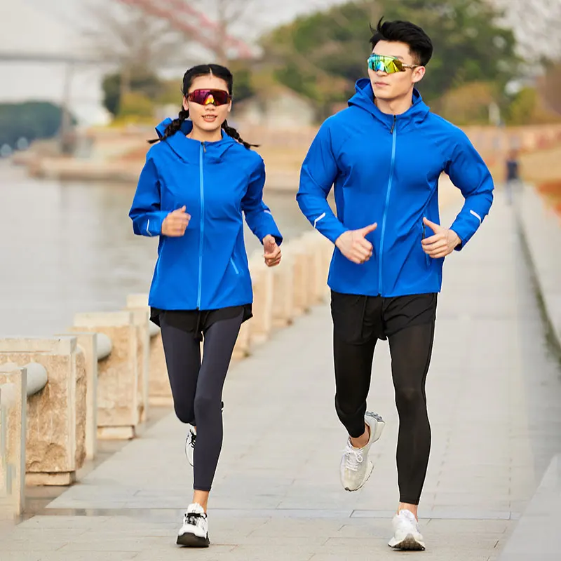 Veste de course à capuche fine et respirante, manteau de sport à séchage rapide, protection solaire, jogging, pêche, randonnée en plein air, été
