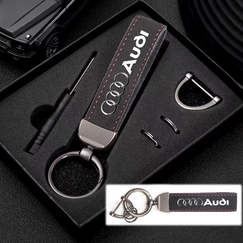 Key Ring Car Keychain Custom Car Emblem Gift For Audi Sline A1 A2 A3 A4 A5 A6 A7 A8 Q1 Q2 Q3 Q4 Q5 Q6 Q7 Q8 TT C6 B9 B6 S1 S3 S4