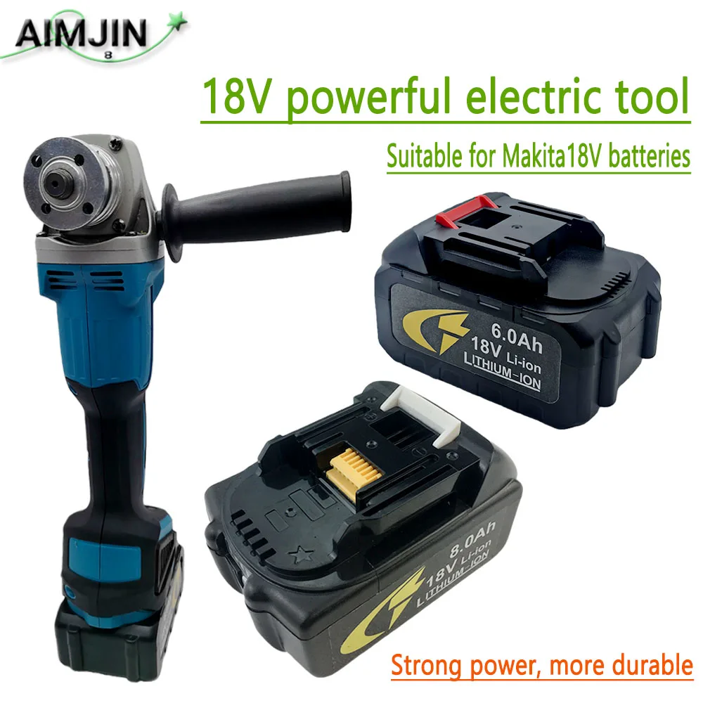 

18V DGA402 polishing machine For Makita 18V battery, brushless electric angle grinder, rechargeable cutting machine