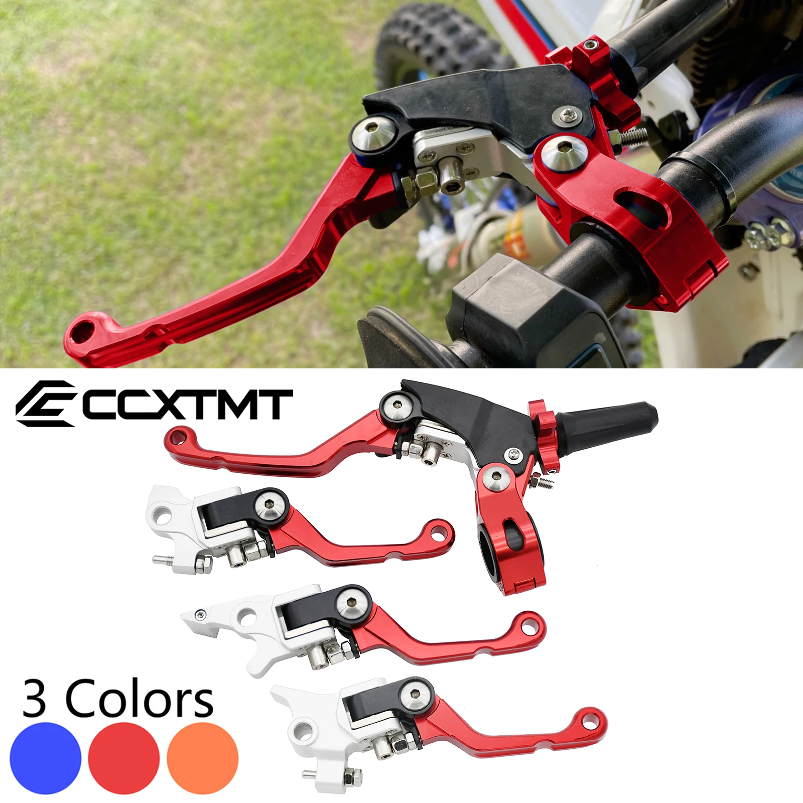 Motocyklowa dźwignia sprzęgła hamulca CNC 22 mm do Honda CRF 250X 450X 250R 450R 150F 230F do KTM SX SXF EXC EXCF XC XCF do Kayo T4 T6