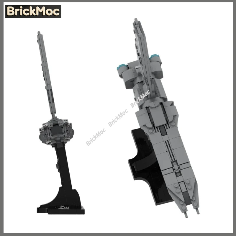 

MOC Spaceship Building Blocks DIY Assembly Toy Gift, Galaxy Battleship MOC Set, Easy Assembly Design for Collection
