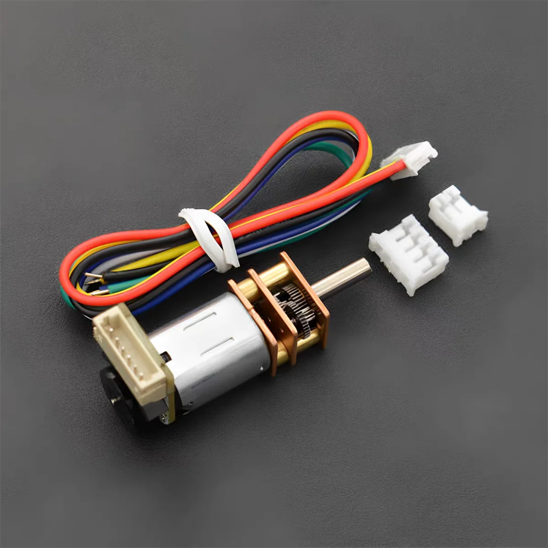 Metal gear reduction motor V2 with encoder (100:1)