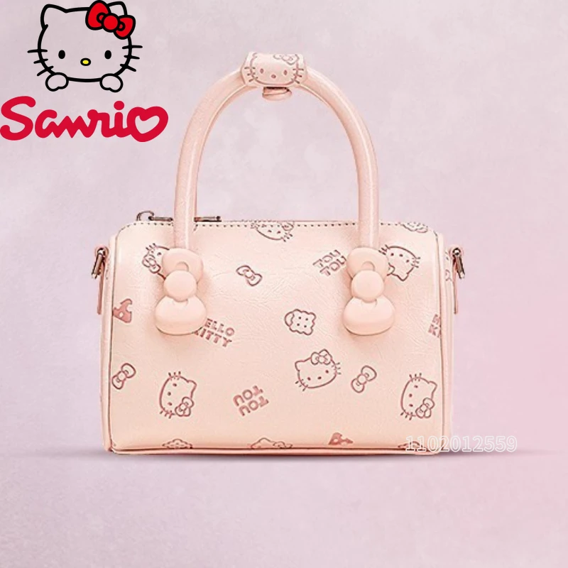 Tas Tangan Mini Hello Kitty Baru Tas Bahu Mini Wanita Kartun Tas Selempang Mini Wanita Tren Fashion Merek Mewah